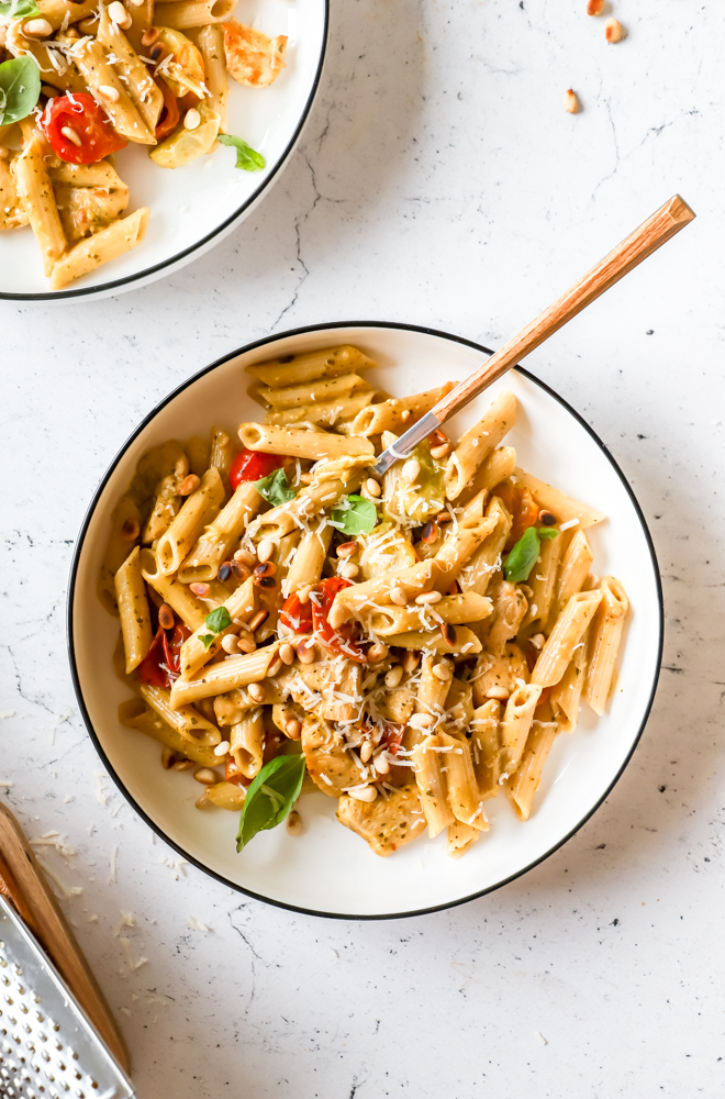 Penne Met Kip En Pesto As Cooked By Ginger