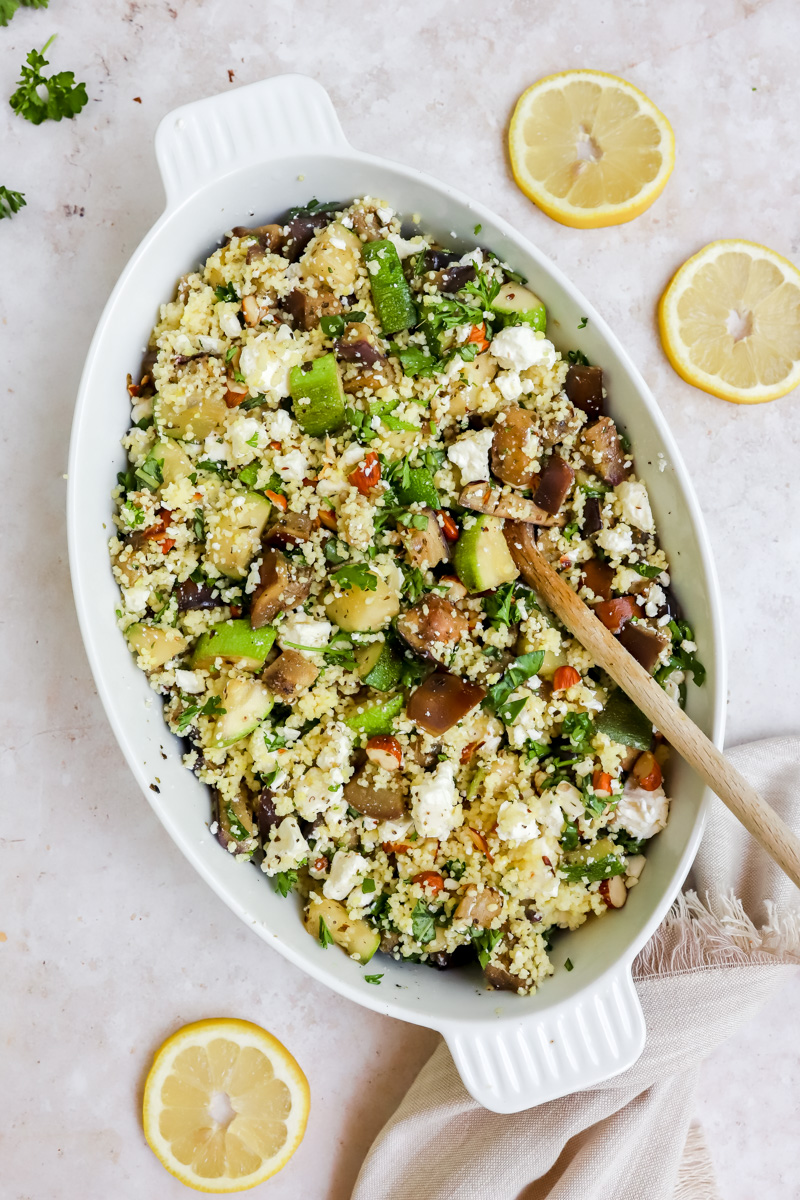 Couscous met aubergine en courgette As Cooked By Ginger