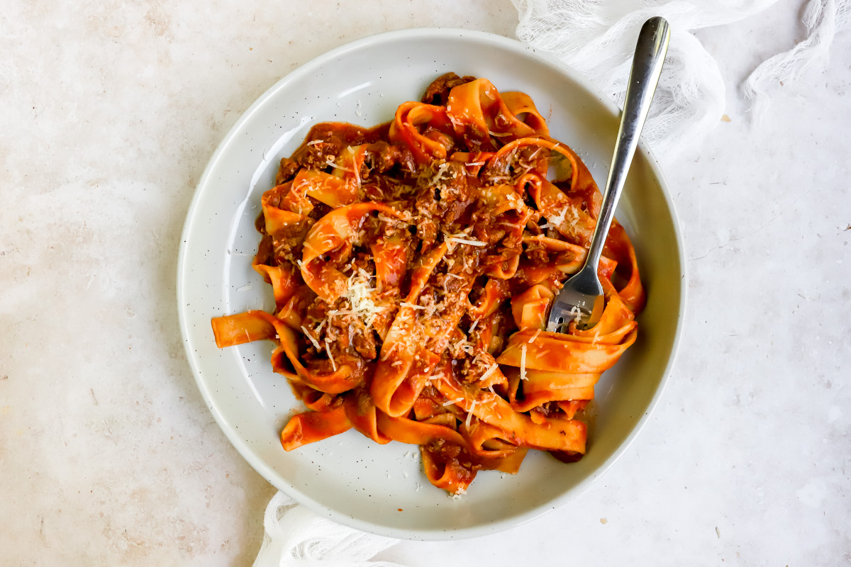 Pappardelle met ragout As Cooked By Ginger